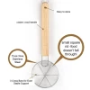 Food Grade Multi-purpose Oil Skimmer Stainless Steel Fine Mesh Strainer and Spider Strainer With Wooden Handle