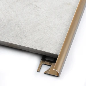 Foshan SMA Exw price decorative aluminum tile trim corner strip for interior decoration