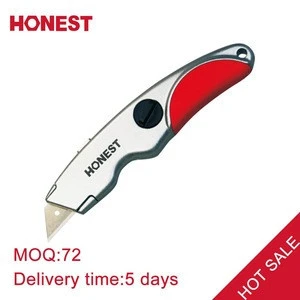 Free sample 160mm Zinc Alloy Magnetic Fixed Cutter Blade Cutting hand tool SK5 Blade Utility Knife