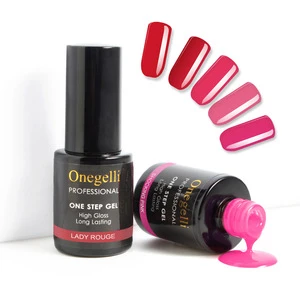 Free sample one step gel nail polish manufacturer professional 3 in 1 uv gel polish one step with private label