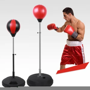 freestanding reflex boxeo tear drop desktop boxing equipment spring speed ball punching bags with stand