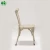 Import French style stackable cross back Industrial metal chair aluminum retro finish from China