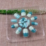 Full-covered Oval Artificial Fingernails Round False Acrylic Nail Tips