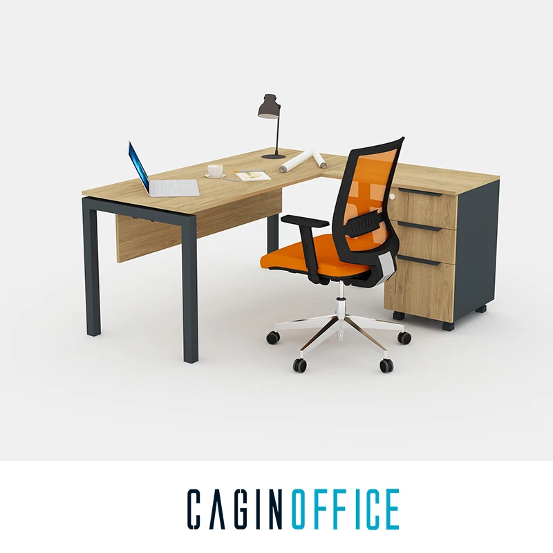 Galaxy Desk With Side  [Turkish Office Furniture Factory - Executive & Modern Office Desk -Cagin Office Turkey]