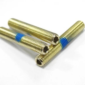 Galvanized Steel M8 Blue Nylock Locking Full Thread Connecting Rod Bolt