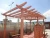 Import garden Anti-uv easy installation wood plastic composite pergola outdoor wpc summerhouse from China