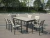 Import Garden Furniture Low MOQ Plastic Wooden Aluminium Dining Table from China
