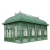 Import garden used antique wrought iron gazebo rectangular metal pavilion for sale from China