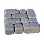 GCCB147 Chinese Hot Selling Natural Granite Castle Bricks for Wall and  Cubic Stone Cobble Paving Stone for Pavement or Driveway