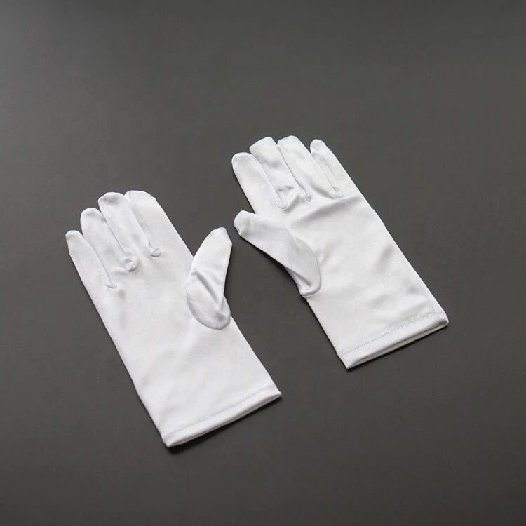 GENYA Wholesale custom jewelry white bowknot transparent lace bride glove
