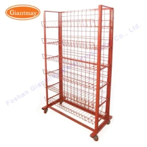 Giantmay Customized Potato Chip Display Rack for Store Metal Wire Stand