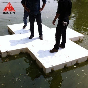 Good sale White,grey or other colour Plastic Modular Floating Dock For Sale in China