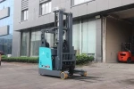 GSLIFT 2 ton battery  reach Forklift Truck PU wheel lift height 7m with curtis controller for sale