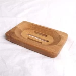 H168 Home Hotel Natural Colour Showering Custom Handmade Soaps Case Tray Simple Eco Friendly Bathroom Bamboo Soap Dish