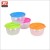 Import haixing stackable PP plastic transparent airtight food container 4pcs set with colourful lid for home appliance from China