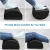 Import Half Moon Foot pillow Memory Foam Pillow Bolster Foot Rest Cushion For Under Desk cushion from China