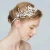 Import Handmade Headpiece Bridal Customized Diy Hair Accessories Leaf Flower Wedding Pearl Headbands With Ribbon from China