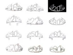 Happy 21st Birthday Alloy Rhinestone 21st Birthday Crown Tiara For 21st Birthday Decorations