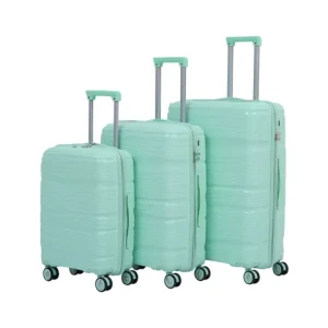 Hard Case PP Carry On Luggage 20 24 28 Inch Spinner Wheels Women PP Travel Luggage Set