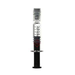 Hemp-Glass Metal Plunger 1ml Syringe for Cbd Cartridges