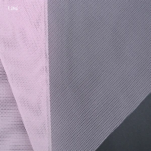 hexagonal pink color 100% polyester mesh fabric baby dresses