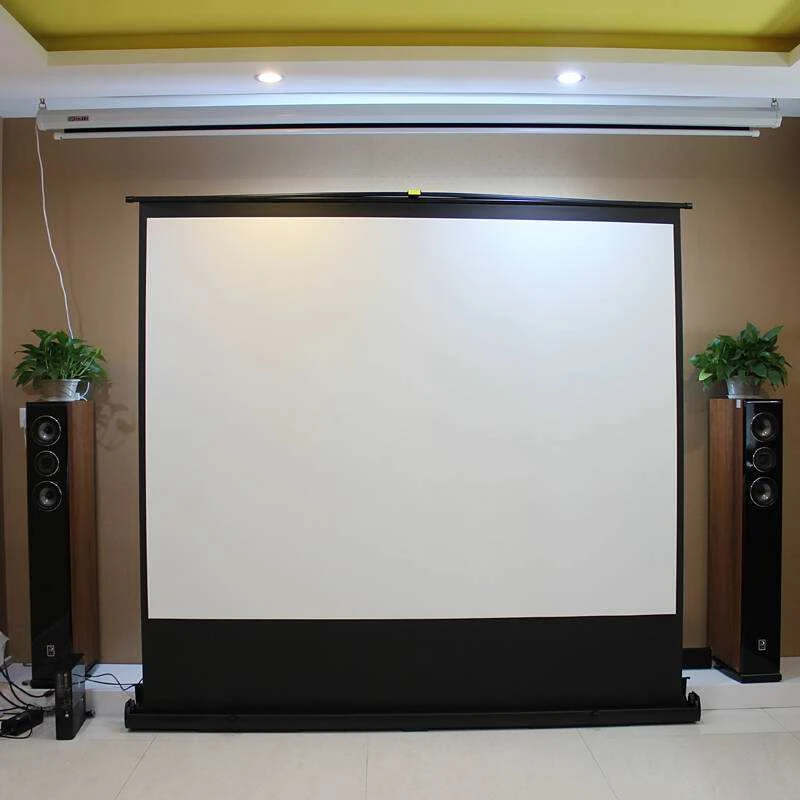 high gain large cinema wall mount ceiling electric projector screen motorized 150 motorized projector screen