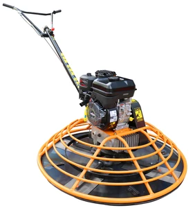 high-power adjustive handle cement floor electric walk behind driving blade used power concrete trowel machine for sale