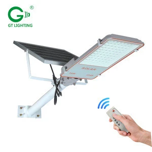 High power ce certificate garden ip66 waterproof 24 50 70 100 w led solar street lamp