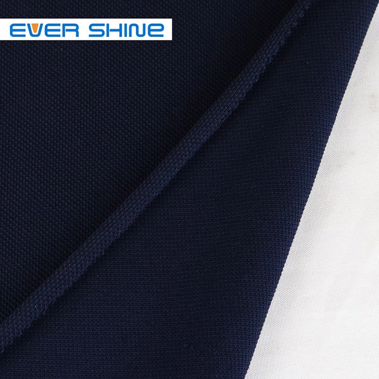 High quality 100% Organic cotton Protect skin Navy Pique baby kids knitted cotton fabric for garment