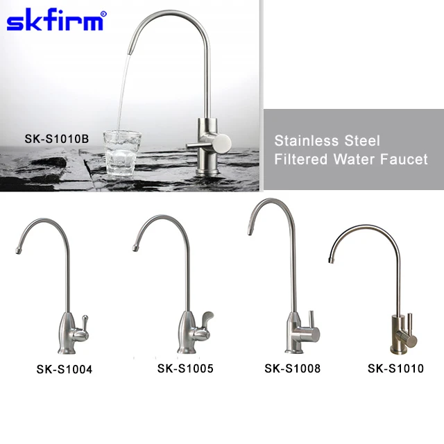 High Quality 304 Stainless Steel Brushed Kitchen Sink Reverse Osmosis Filter Lead-Free Drinking Purifier Ro Water Faucet