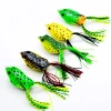 High quality 3D eyes 6cm 13g fishing lure frog Silicone Artificial bait frog sofe lure frog lure