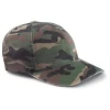 High Quality 6 Panel Cotton Army Hats Plain Camouflage Cap with Fastener Closure