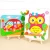 Import High-quality childrens coloring wood plank painting DIY graffiti material, hand-painted painting, creative art drawing board from China