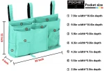 High Quality Hanging Pocket Bedside Caddy Bedside Storage Organizer Bag