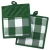 Import High quality hot sale wholesale blue buffalo plaid square pot holders heat resistant oven mitts from China