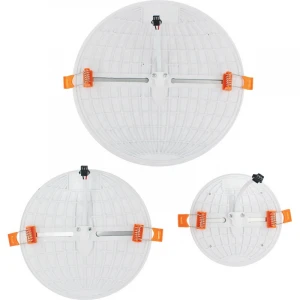 High quality indoor lighting Aluminum surface mounted 6w+6w round LED panel light