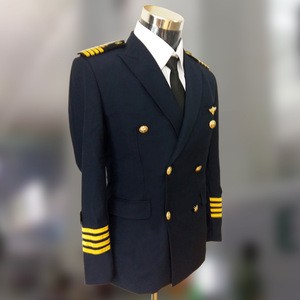 High Quality Long Sleeve Airline Pilot Military Uniform With Factory Price