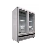 High quality mobile adjustable shelves transparent glass door home fridge bottom unit freezer wine refrigerator