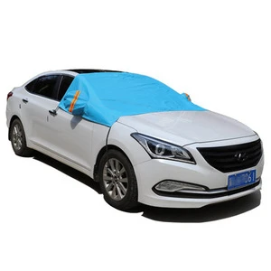 High Quality OEM service folding weatherproof outdoor half car windshield snow cover car snow proof cover
