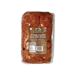 High quality Pepperoni Flavored Halal Beef Sausage 907g meat portioner