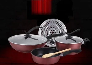 High quality pure iron non stick and smokeless cookware set