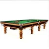 High quality solid wood slate golden carving full size snooker pool table 12ft billiard
