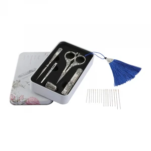 High quality thread snip scissors 3 Cr 13 blade fabric cutting scissors for needlework