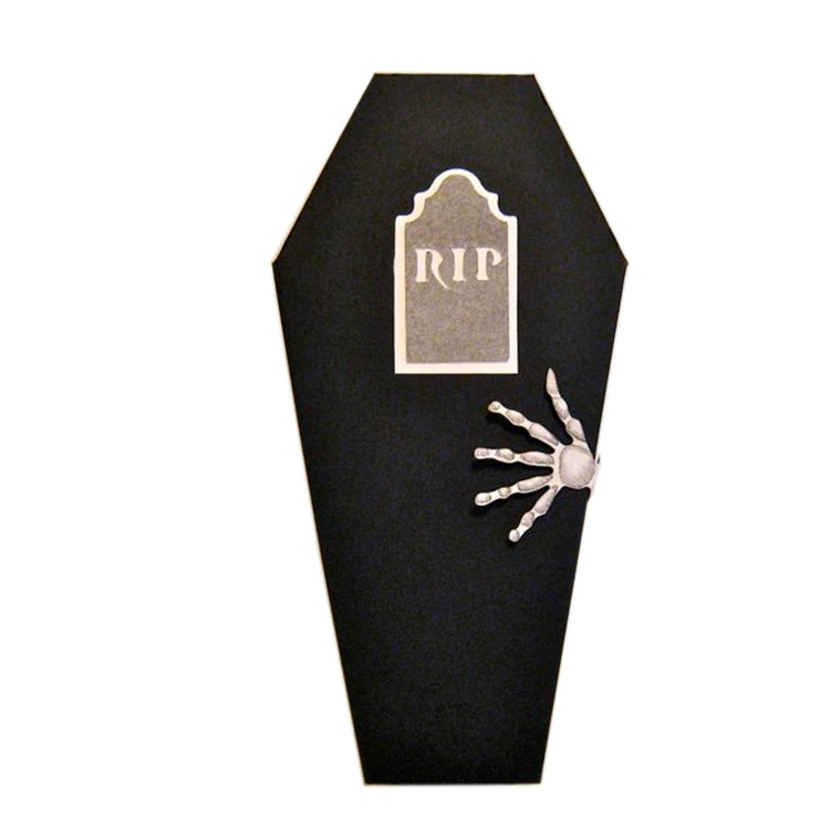 high quality wholesale custom mini cardboard coffin shaped box