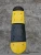 Import High quality yellow black round Wave pattern safety road marking rubber speed bump from China