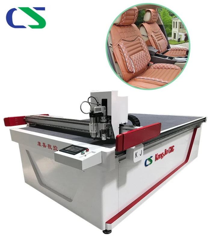 High speed cnc oscillating knife leather cutting machine manual feeding for leather bags with ce factory price