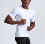 High Stretch Training Quick-Drying Breathable Clothes Active Wear Short Sleeve Compression Mens T-Shirts