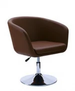 Hot item metal frame swivel hotel PU tub chair , leisure chair (NS2626)