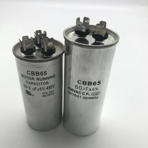 Hot sale 12v super Capacitors CBB60 CBB61 CBB65 starting capacitor run capacitor with high quality