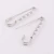 Import hot sale 2.5 inch 4 loops metal garment knit safety pin brooch finding safety pin for charms from China